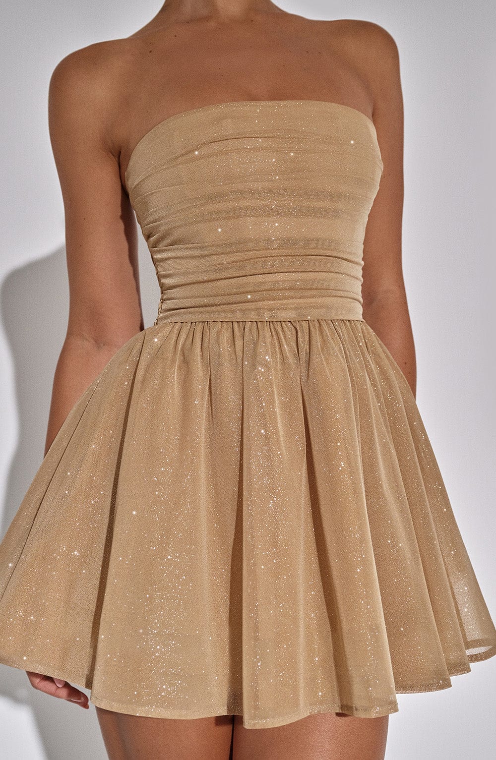 Katrina | Sparkling Gold dress