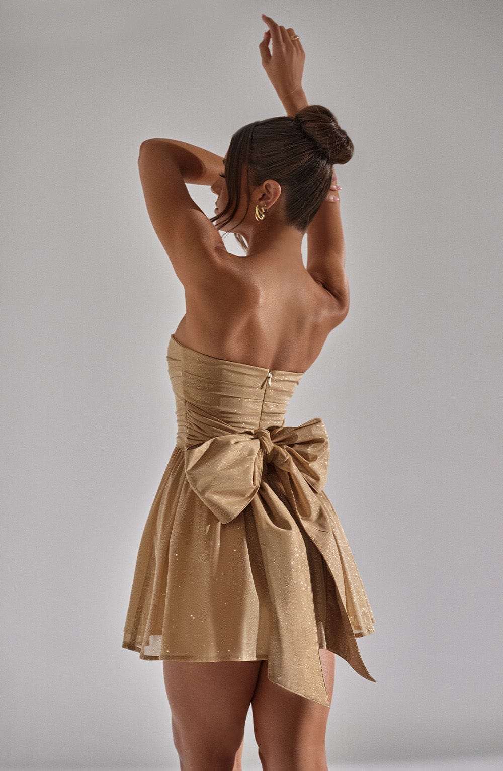 Katrina | Sparkling Gold dress