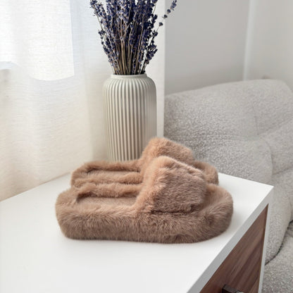 Alicia Faux Fur Slippers