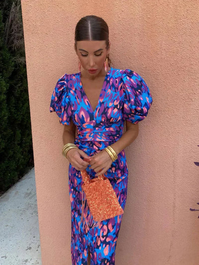 Luna | Stylish Colorful Midi Dress