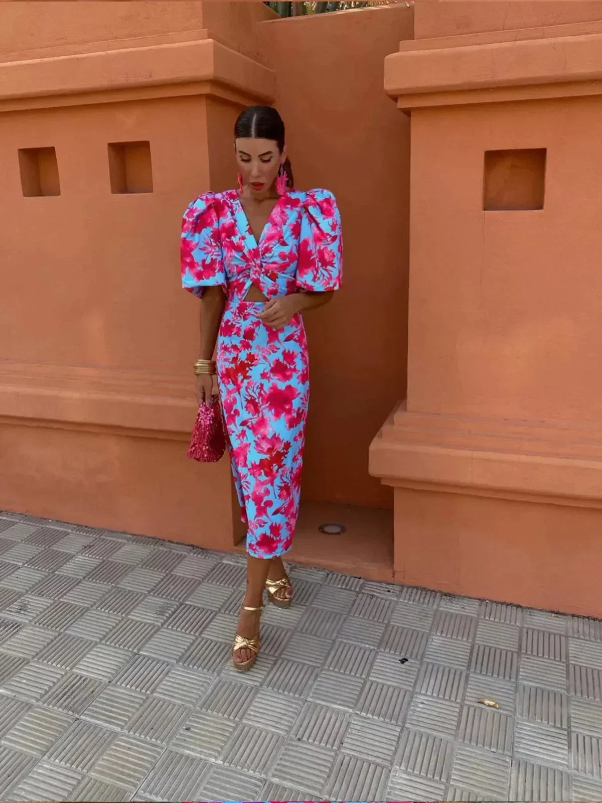 Luna | Stylish Colorful Midi Dress