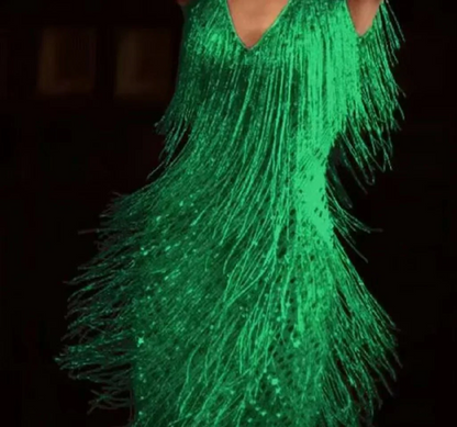 Nova | Sleeveless Fringe Detailing Dress