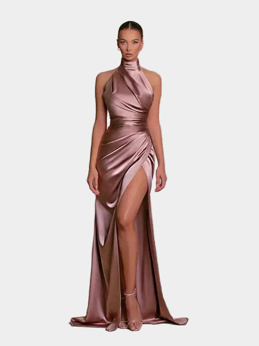 Cleo | Sleek Slit Gown