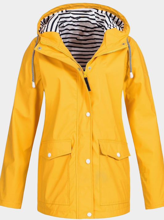 Evelyn | Waterproof Hooded Rain Jacket