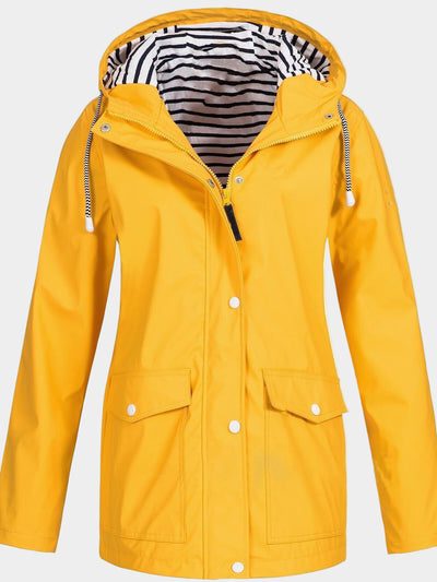 Evelyn | Waterproof Hooded Rain Jacket