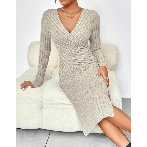 Kailani | Elegant Fall Dress, Warm & Comfy