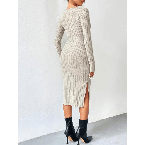Kailani | Elegant Fall Dress, Warm & Comfy
