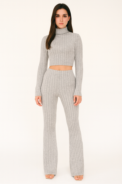 Savina | Rib Knit Loungewear Set for Fall