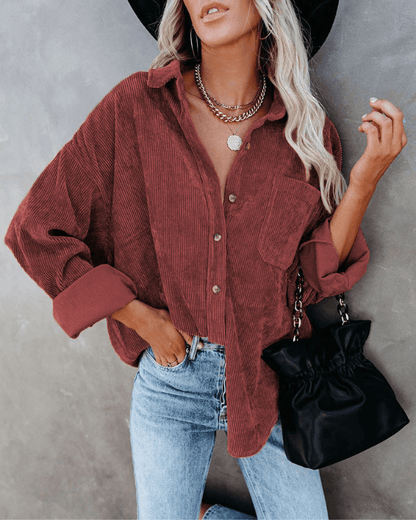 Floor | Stylish Comfortable Corduroy Blouse