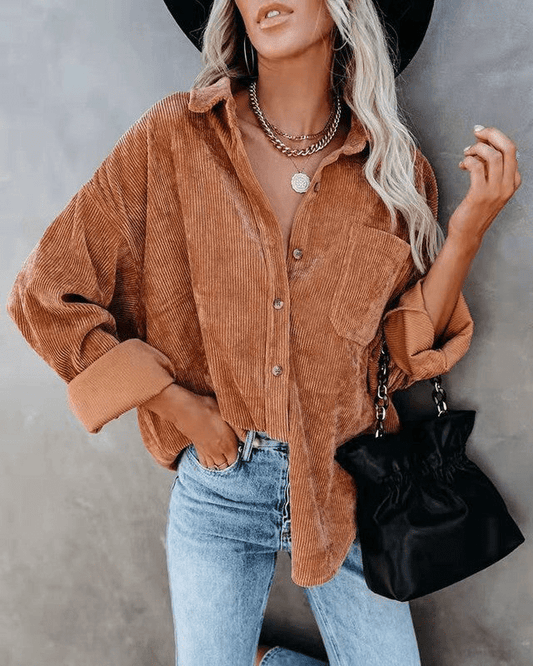 Floor | Stylish Comfortable Corduroy Blouse