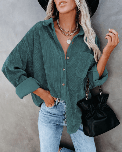 Floor | Stylish Comfortable Corduroy Blouse