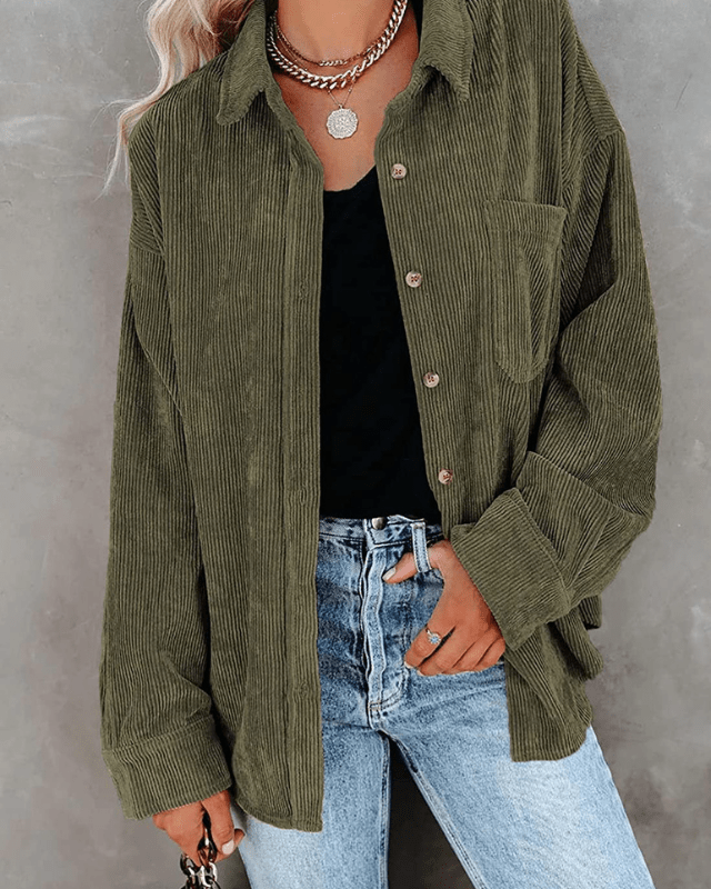 Floor | Stylish Comfortable Corduroy Blouse