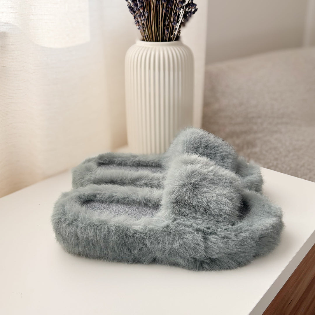 Alicia Faux Fur Slippers