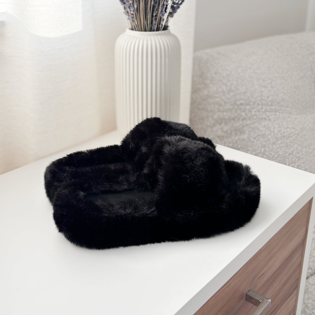 Alicia Faux Fur Slippers
