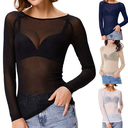 Feliz | Daring Sheer Mesh Top