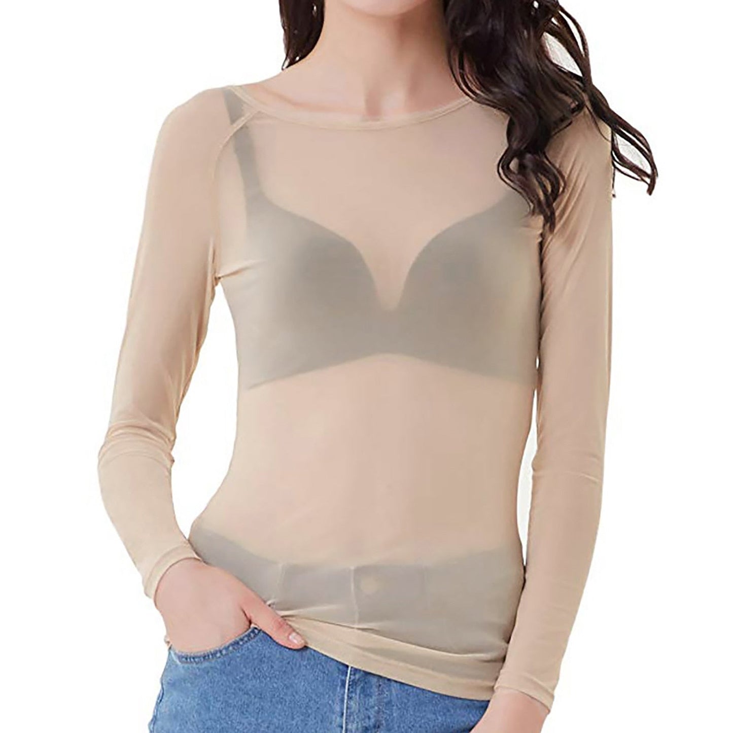 Feliz | Daring Sheer Mesh Top